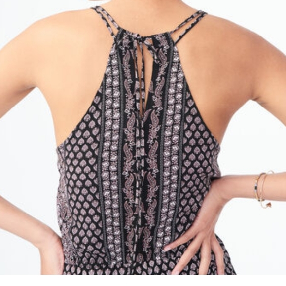 *Aeropostal Boho Printed Crop Jumpsuit. - Picture 2 of 7